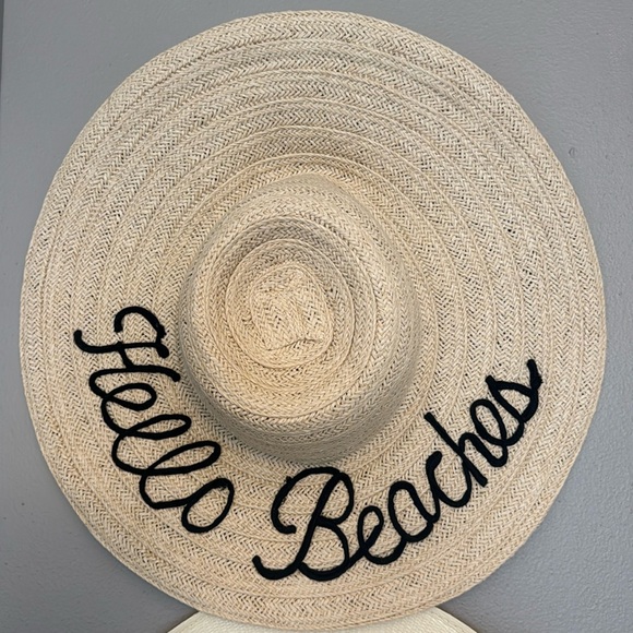 Melrose and Market Accessories - Hello Beaches straw hat